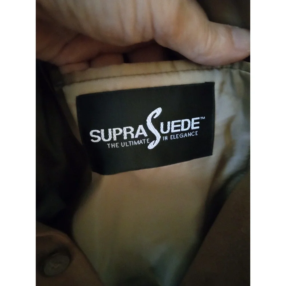 Bert Pulitzer Supra Suede Blazer Mens 46 Long Tan Camel Faux Suede‎ Sport Coat